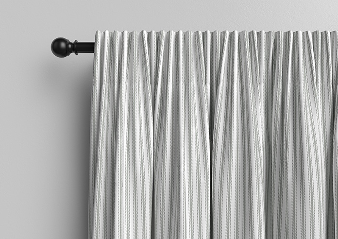 Lace Stripes, Grey - Made to Measure Curtains - Image 10